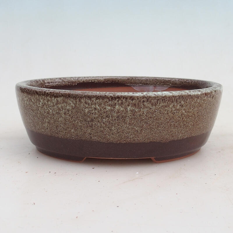 Bonsai miska 15,5 x 13 x 5 cm, barva hnědá