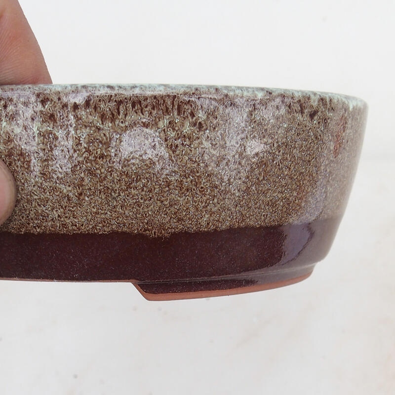 Bonsai miska 15,5 x 13 x 5 cm, barva hnědá