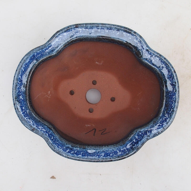 Bonsai miska 15,5 x 13 x 7,5 cm, barva modrá