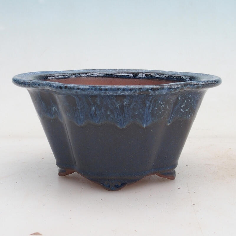 Bonsai miska 15,5 x 13 x 7,5 cm, barva modrá
