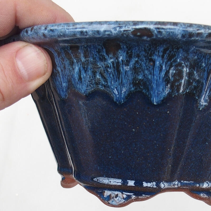 Bonsai miska 15,5 x 13 x 7,5 cm, barva modrá