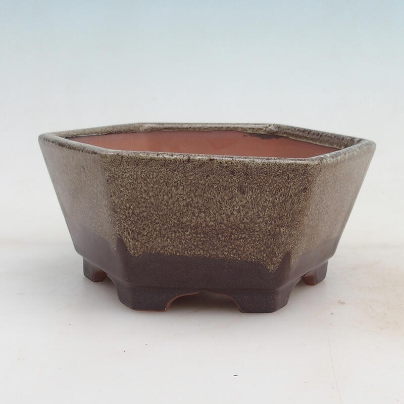 Bonsai miska 15,5 x 14,5 x 7 cm, barva vínová