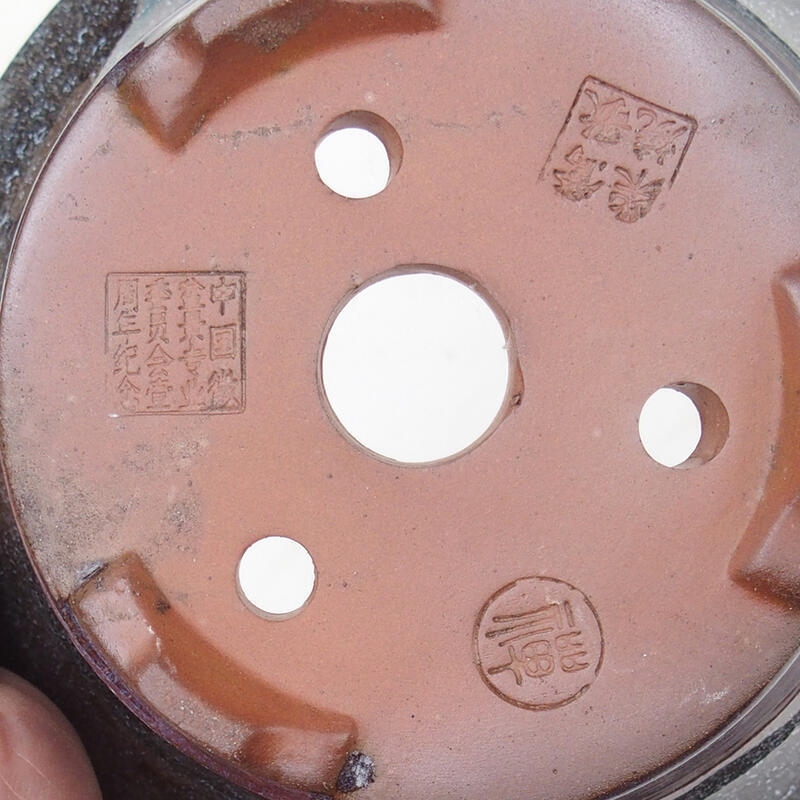 Bonsai miska 15 x 15 x 7 cm, barva vínovošedá