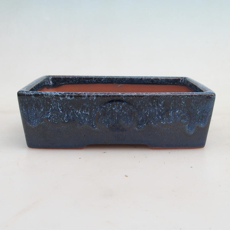 Bonsai miska 16 x 11,5 x 4,5 cm, barva modrá