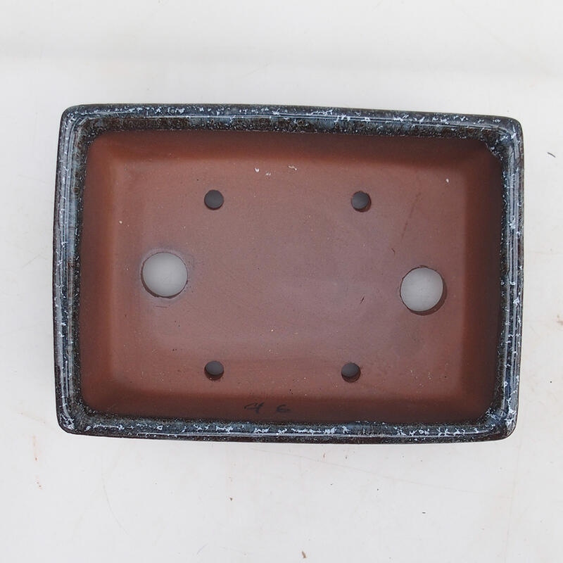 Bonsai miska 16 x 11,5 x 4,5 cm, barva vínovošedá