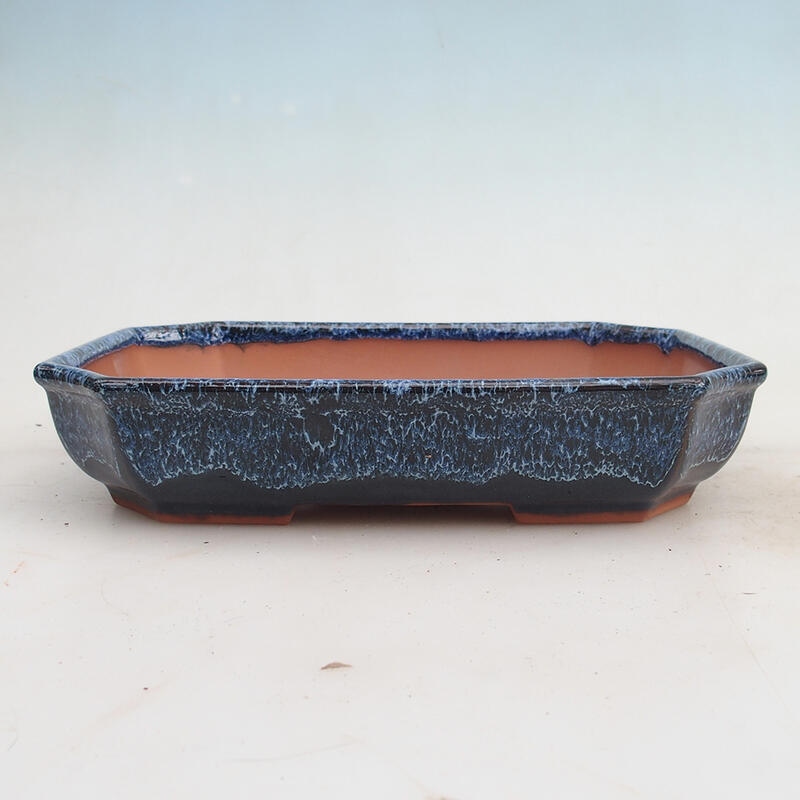 Bonsai miska 23 x 17,5 x 4,5 cm, barva modrá