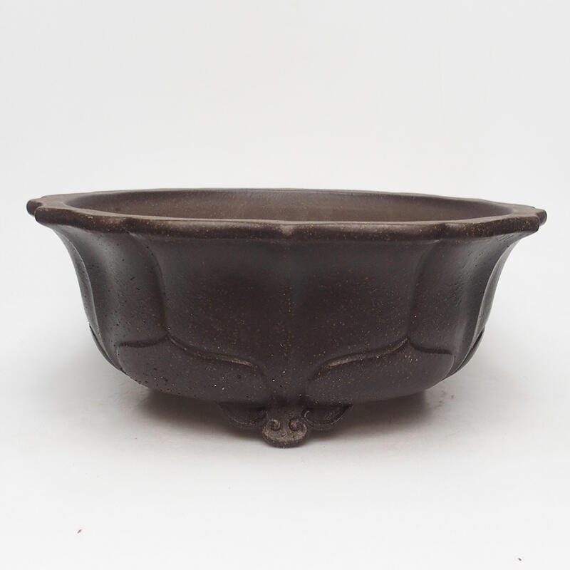 Bonsai miska 30 x 30 x 12 cm, barva hnědookrová