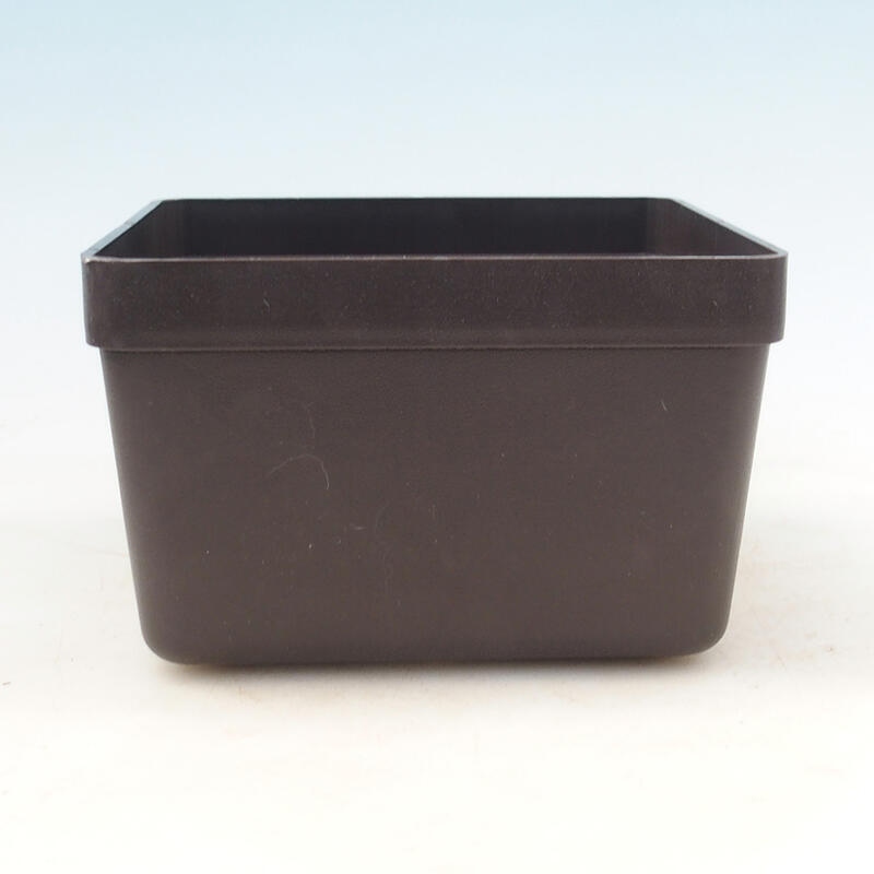 Bonsai miska plast YMDR hnědá -1 - 16 x 16 x 10 cm