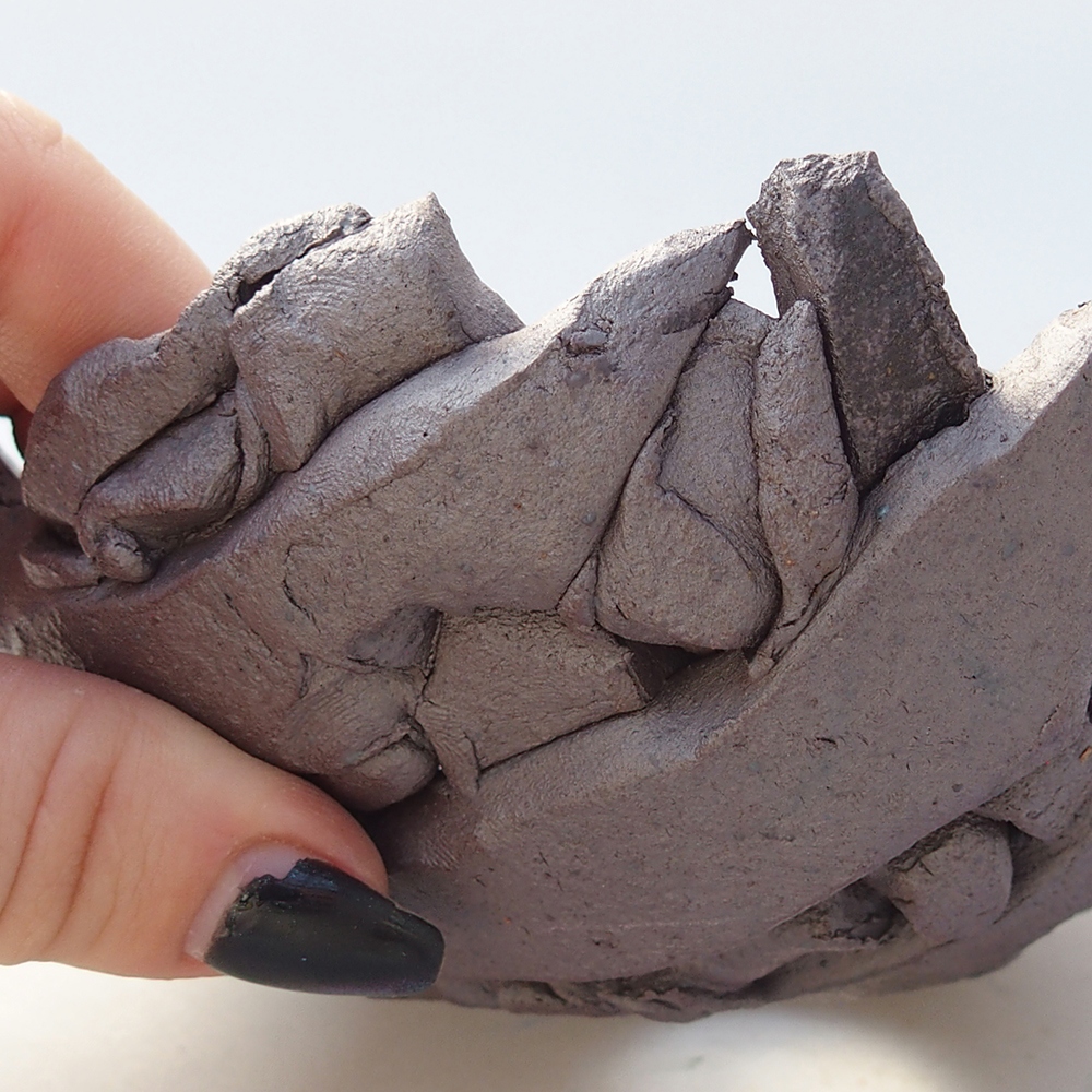 Keramická Skořápka 14,5 x 13,5 x 6 cm , barva kovová