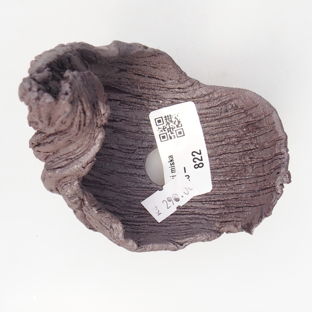 Keramická Skořápka 8,5 x 7,5 x 11,5 cm , barva kovová