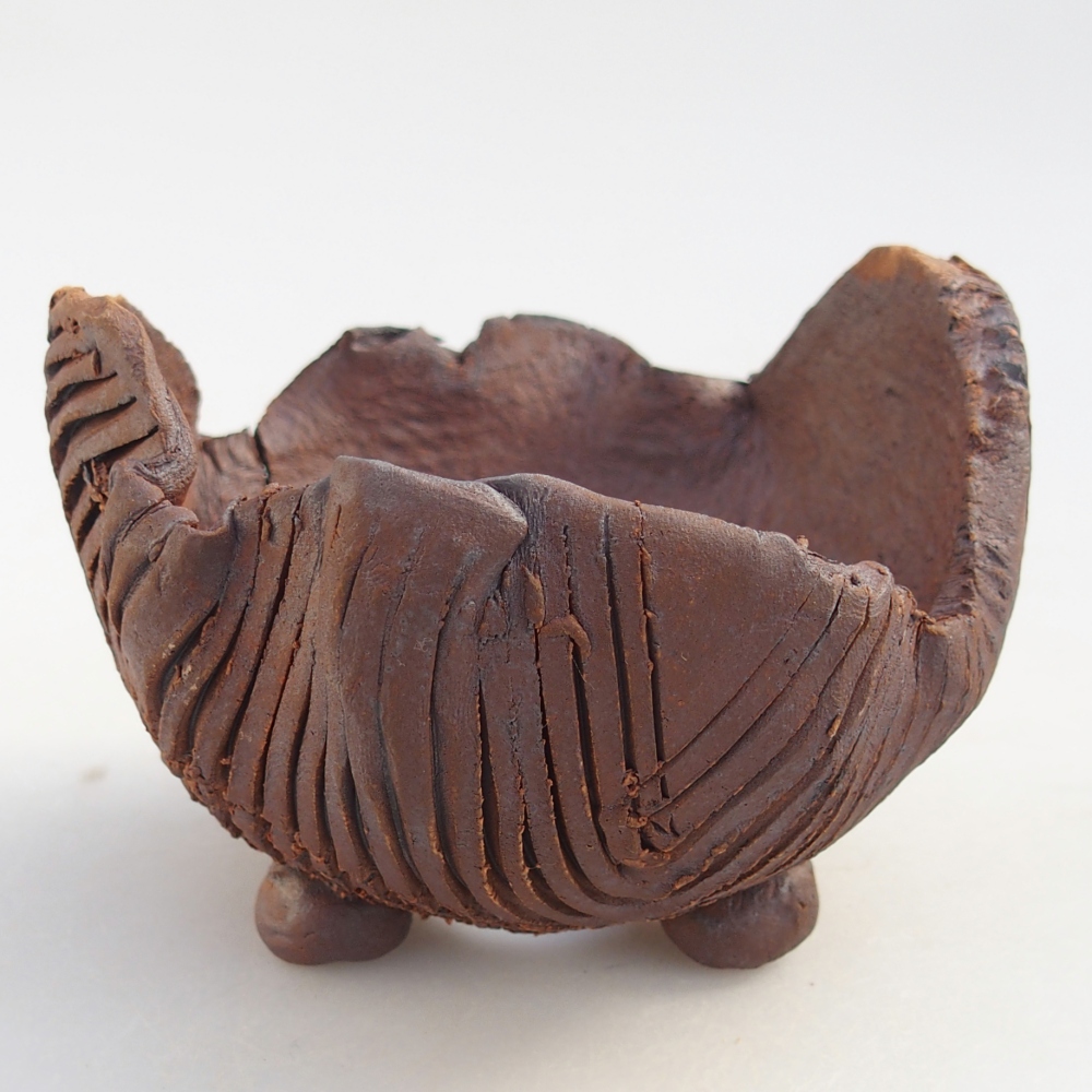 Keramická Skořápka 10 x 9,5 x 7 cm , barva hnědá