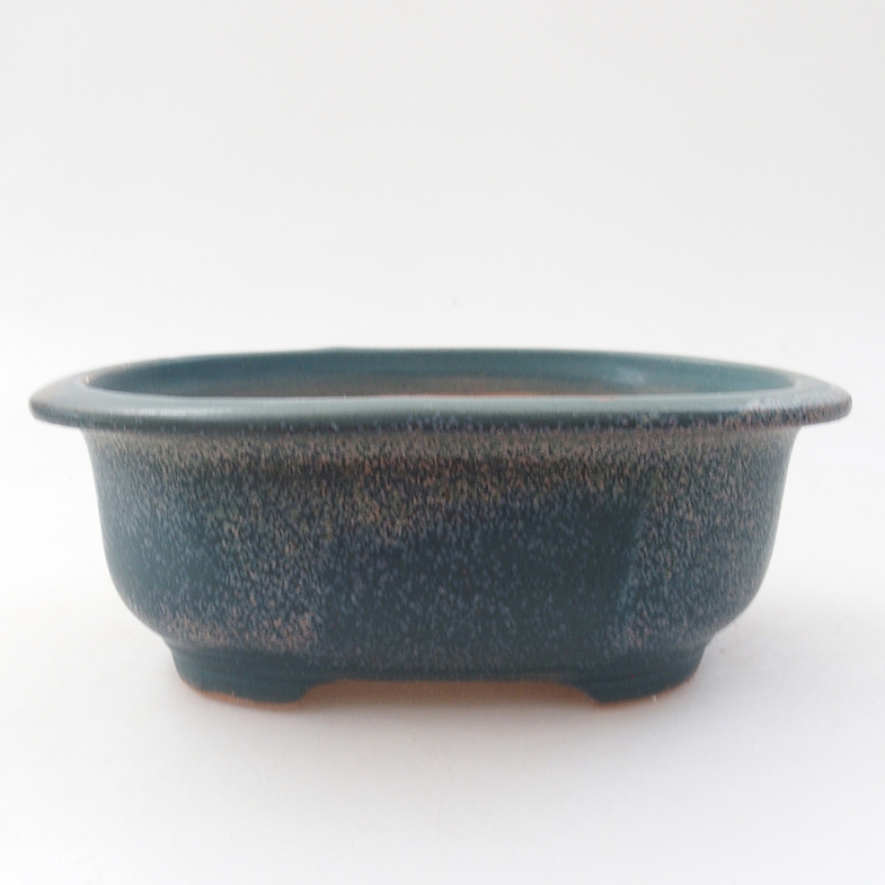 Keramická bonsai miska 15,5 x 12 x 5,5 cm, barva modrá