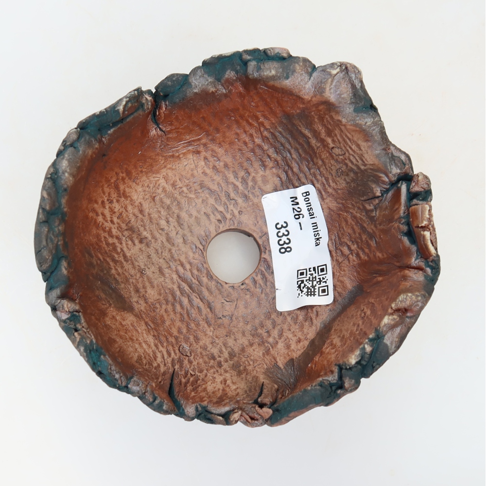 Keramická Skořápka  10,5 x 11 x 7 cm , barva zelená