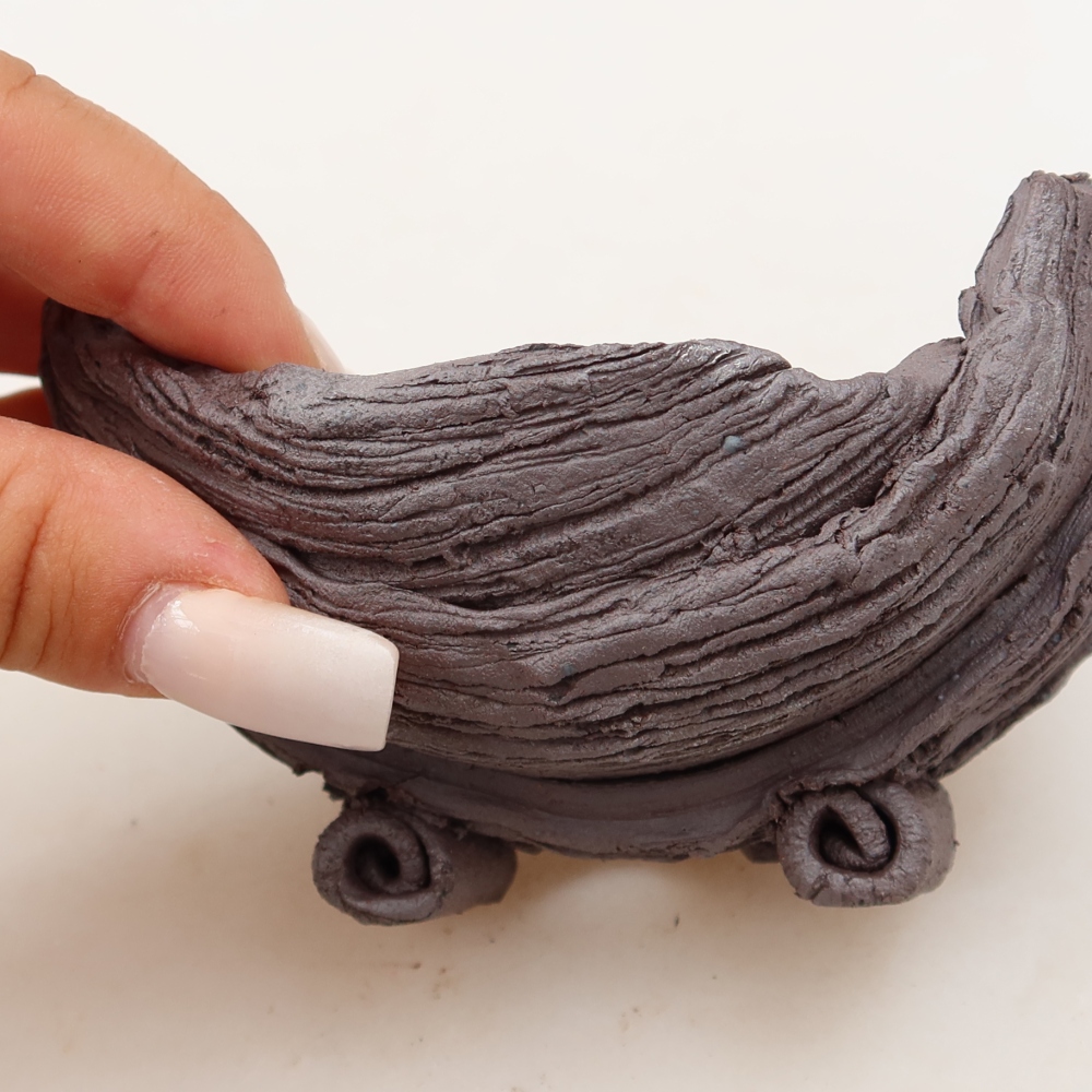 Keramická Skořápka  11 x 9 x 6,5 cm , barva hnědá