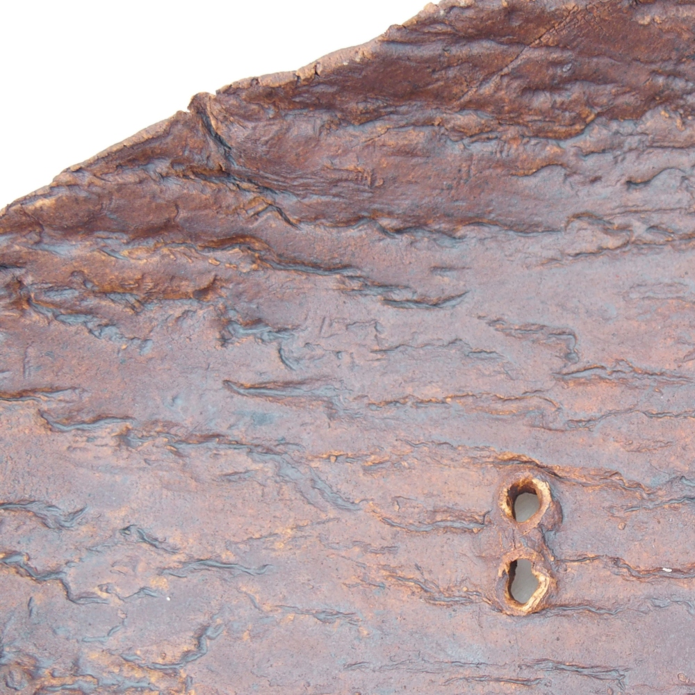 Keramická Skořápka  36 x 18,5 x 5,5 cm , barva hnědá