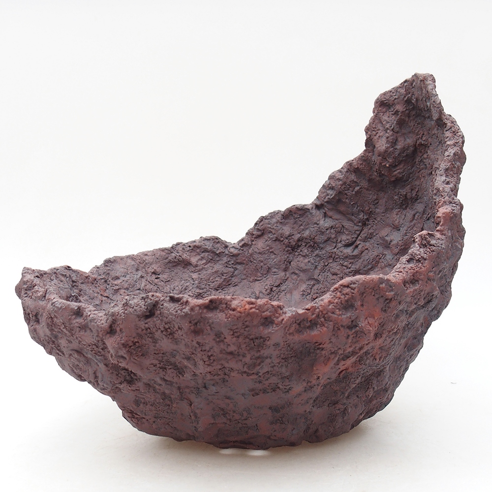 Keramická Skořápka  23 x 23,5 x 21 cm , barva hnědá