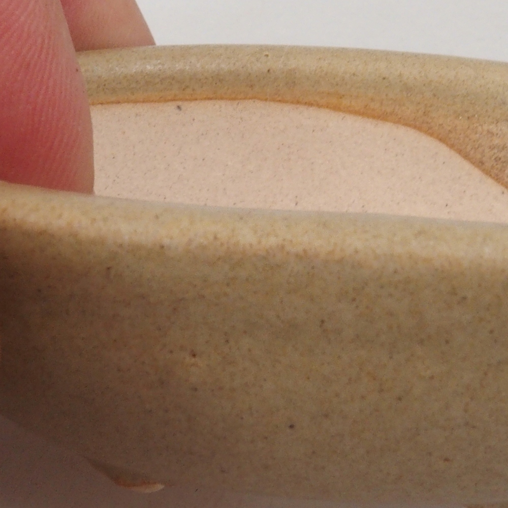 Mini bonsai miska 7 x 5 x 2 cm, barva hnědá