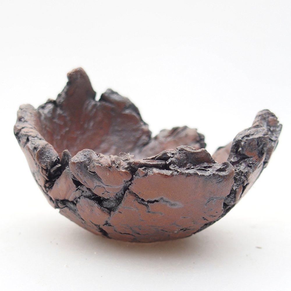 Keramická Skořápka  7 x 8 x 5,5 cm , barva hnědá