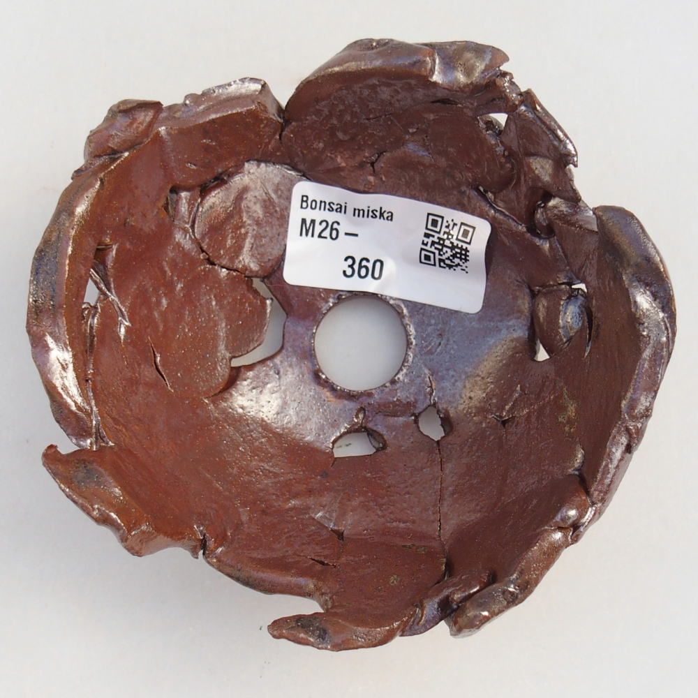 Keramická Skořápka 10 x 10 x 5 cm , barva hnědá