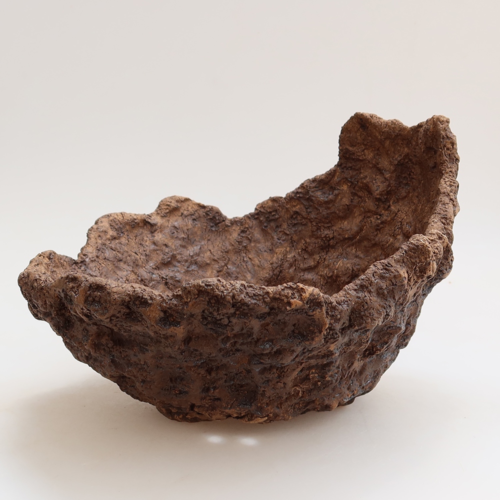 Keramická Skořápka 22 x 19 x 17 cm , barva hnědá