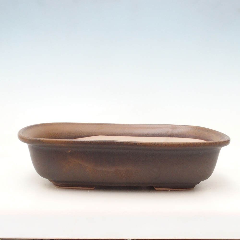 Bonsai miska H10 - 37 x 28 x 9 cm. - hnědá