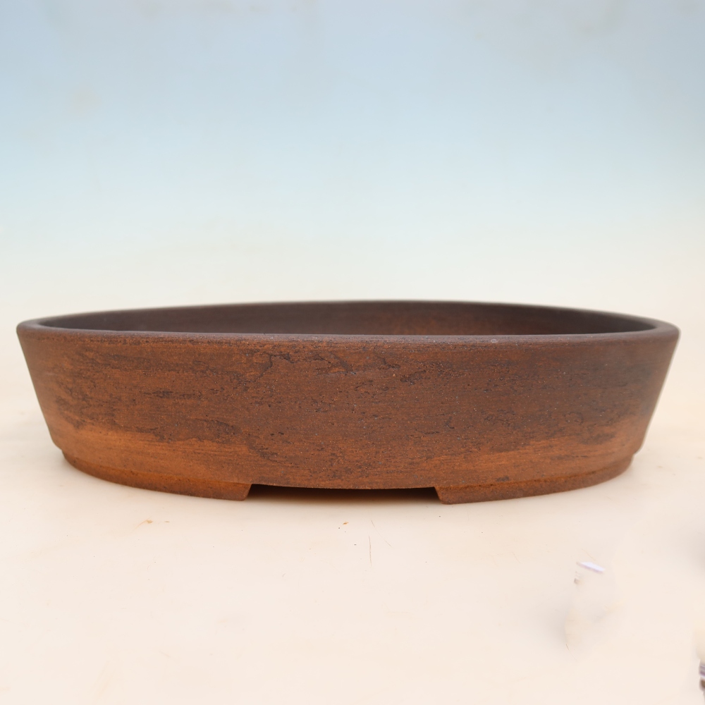 Keramická bonsai miska 38 x 30,5 x 8 cm, barva hnědá