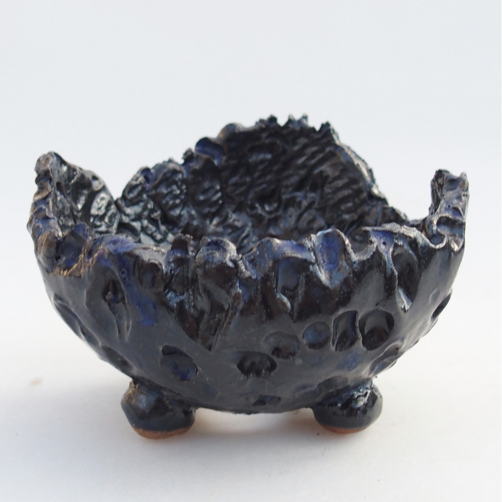 Keramická Skořápka 10 x 9 x 7 cm , barva modrá