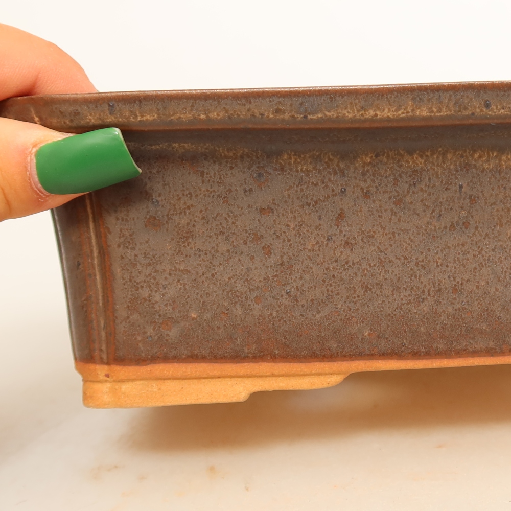 Keramická Miska  20 x 15,5 x 5,5 cm , barva hnědá