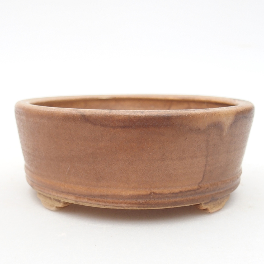 Keramická bonsai miska 9 x 9 x 3,5 cm, barva růžová