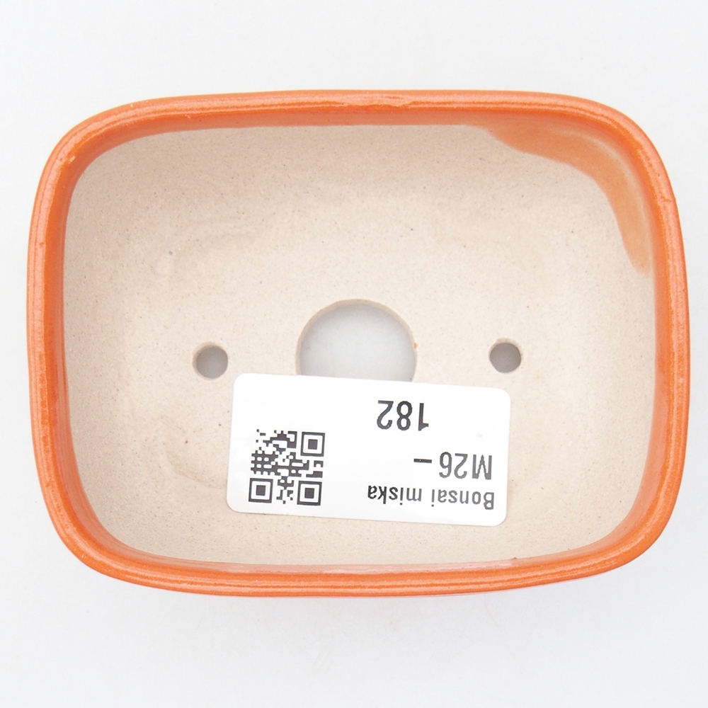 Mini bonsai miska 8 x 6 x 3 cm, barva oranžová