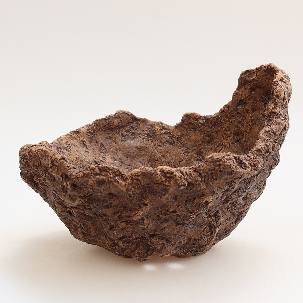 Keramická Skořápka 15 x 12 x 12,5 cm , barva hnědá