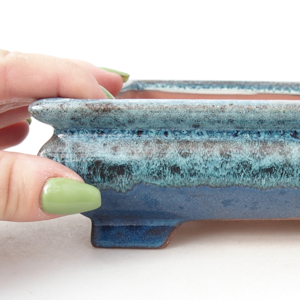 Miska 15 x 15 x 5 cm barva modrobílá