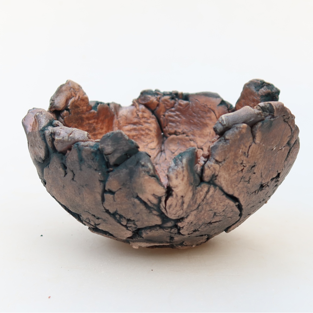 Keramická Skořápka  11 x 11 x 7 cm , barva zelená