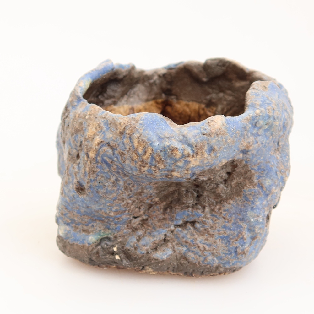 Keramická Skořápka  6 x 5,5 x 6 cm , barva modrá