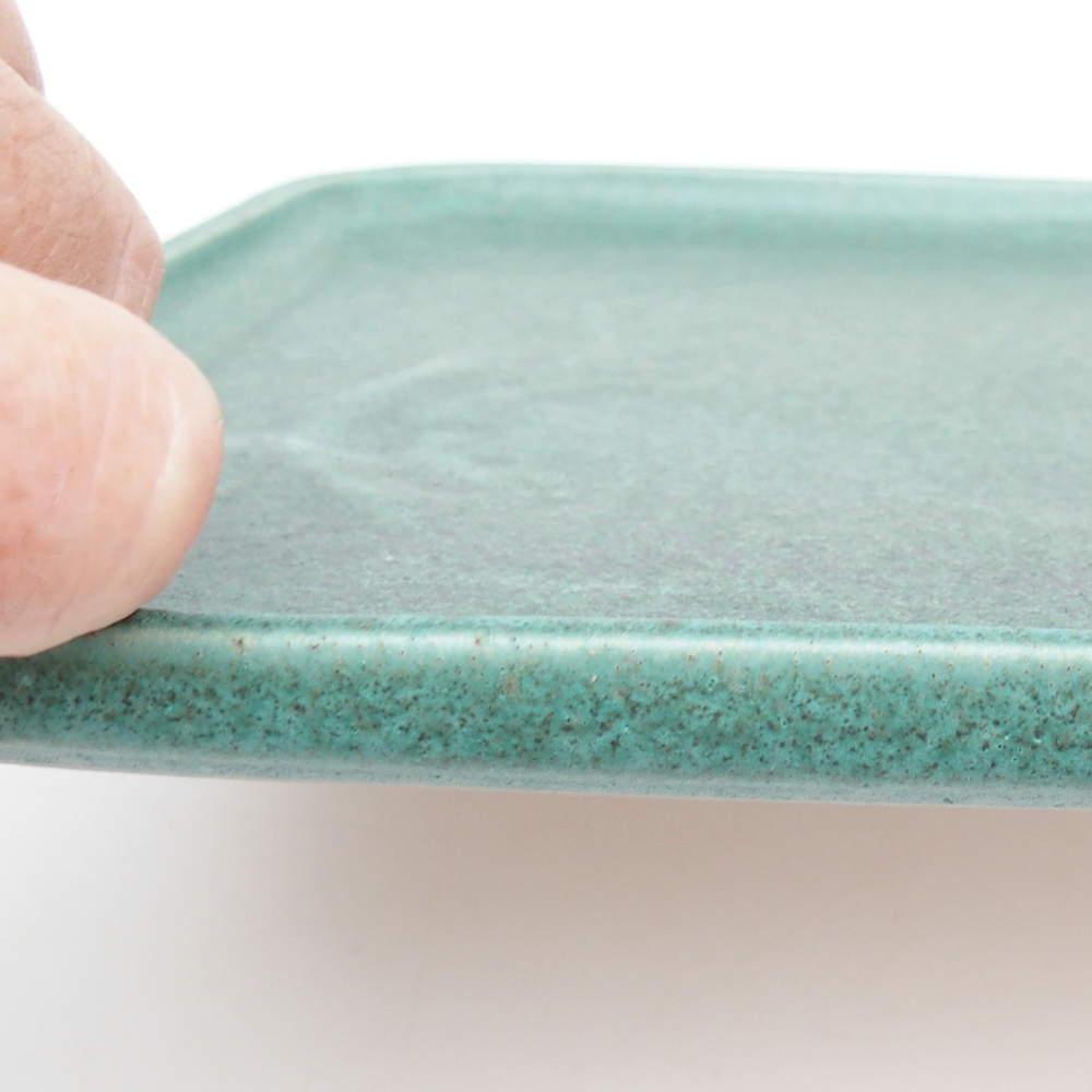 Keramická podmiska H20 - 26,5 x 20 x 1,5 cm - zelená
