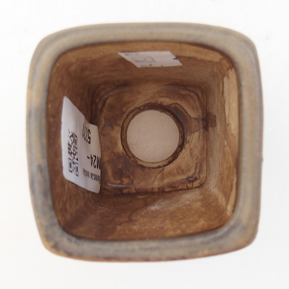 Keramická bonsai miska 5 x 5 x 6,5 cm, barva hnědá