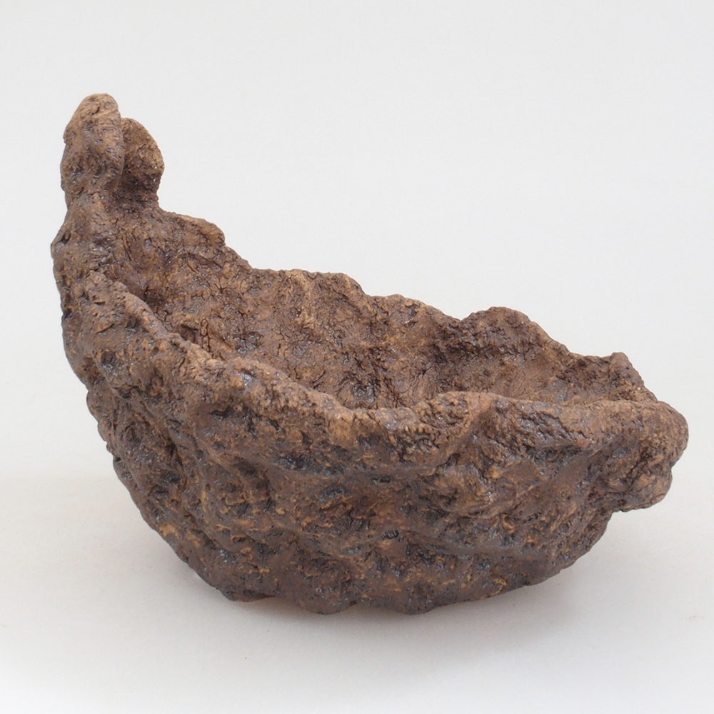 Keramická Skořápka  12,5 x 11 x 11,5 cm , barva hnědá