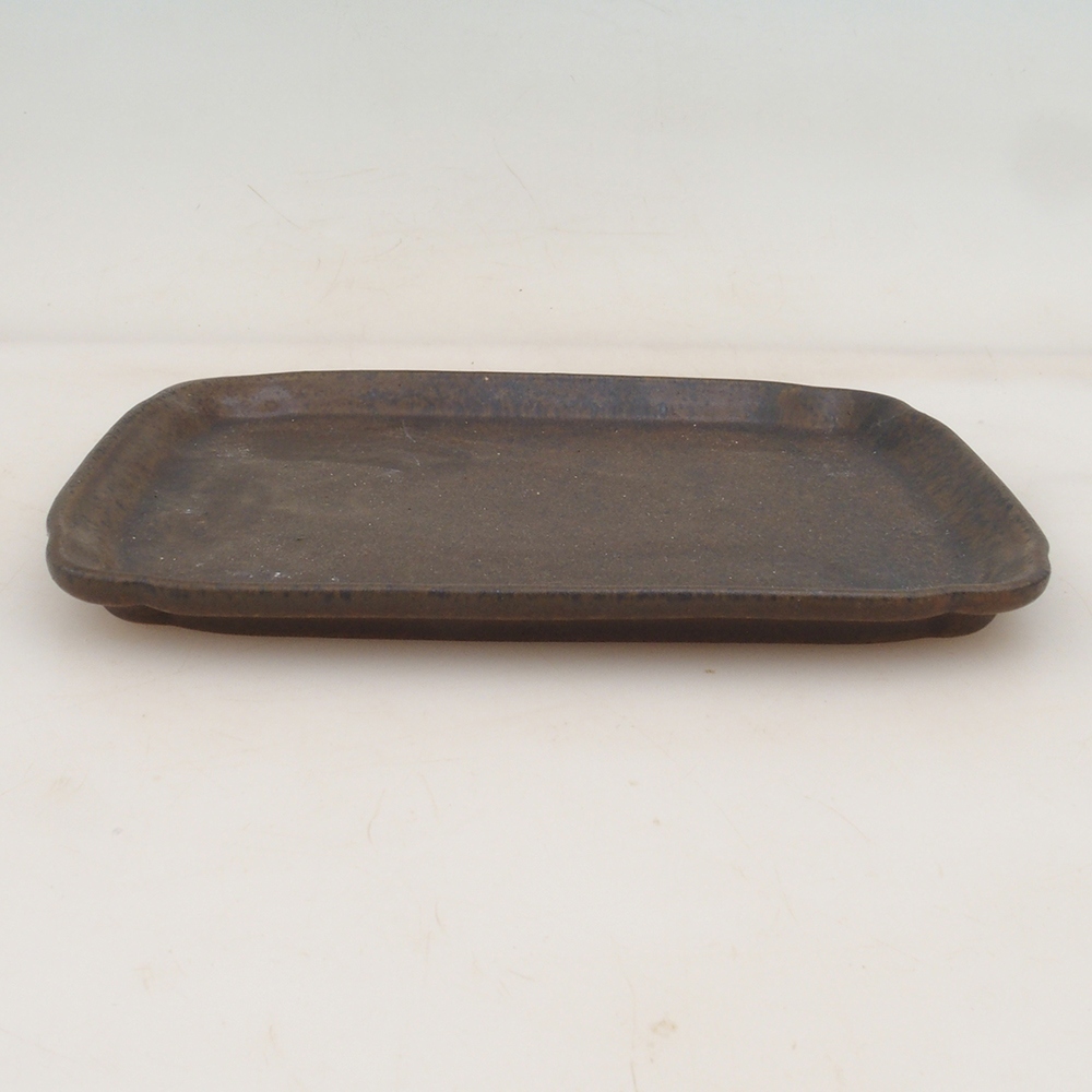 Keramická podmiska H50 - 18 x 13 x 1 cm - hnědá