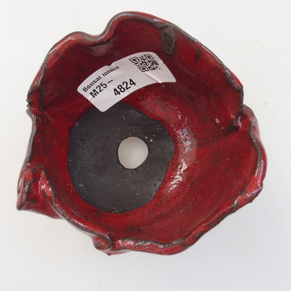 Keramická Skořápka  8,5 x 8 x 7 cm , barva červená