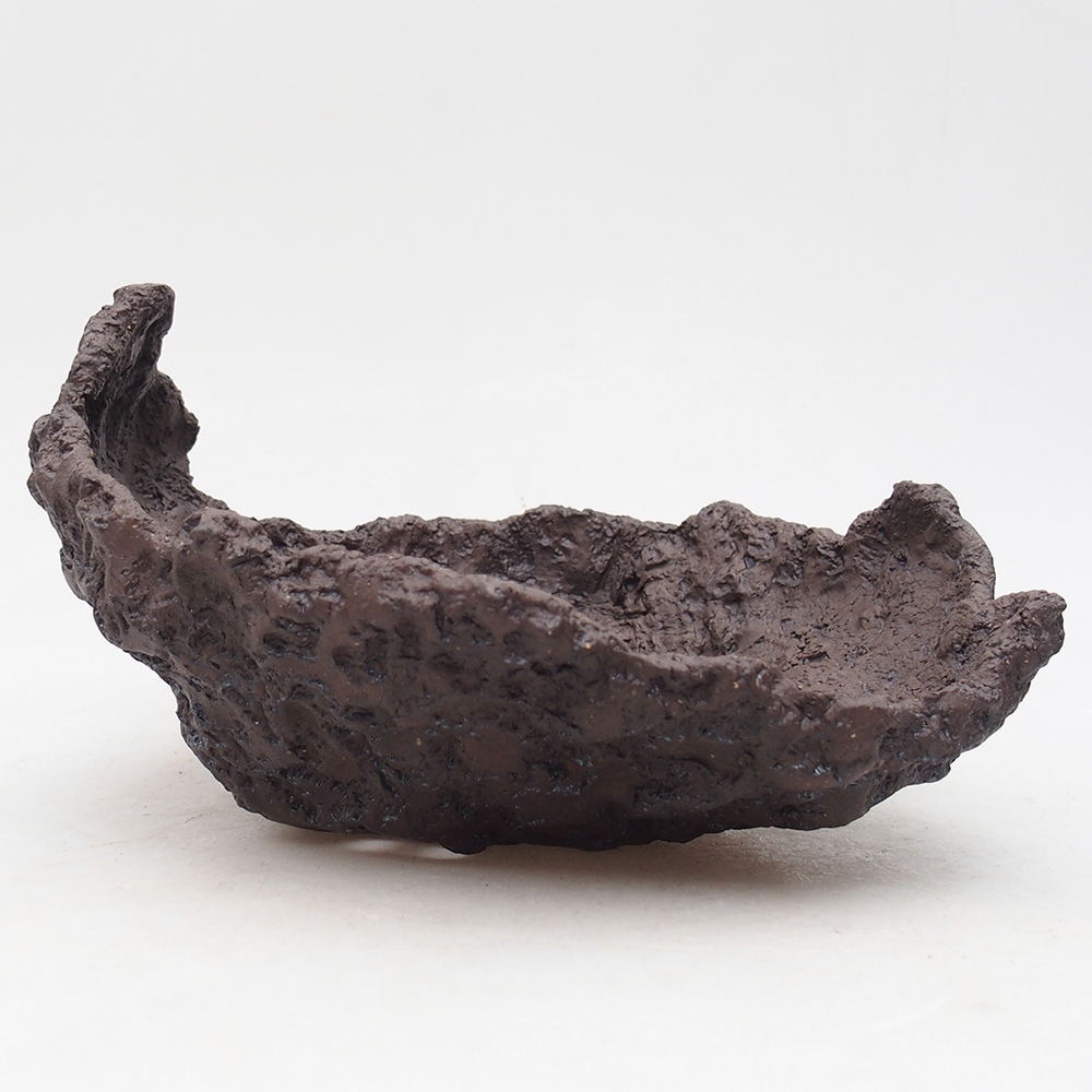 Keramická Skořápka  20 x 16 x 10 cm , barva hnědá