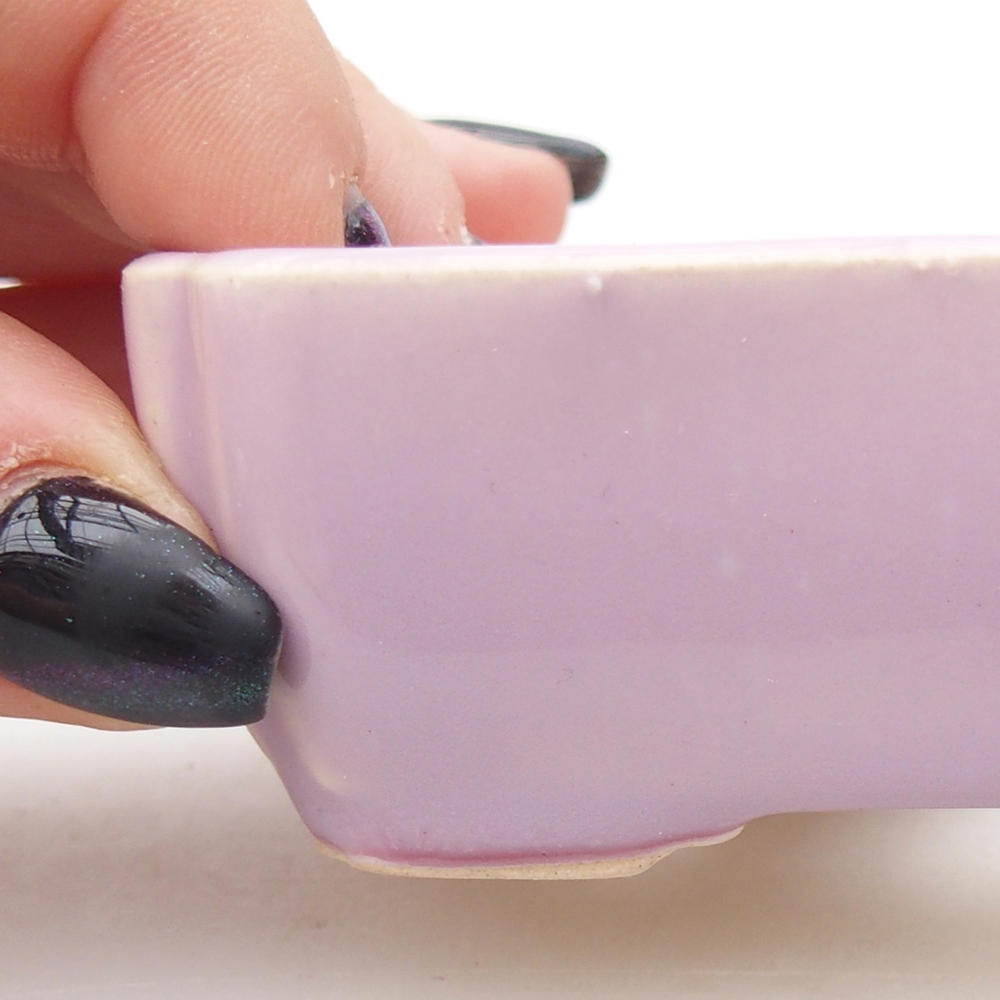 Mini bonsai miska 8,5 x 7,5 x 3 cm, barva růžová