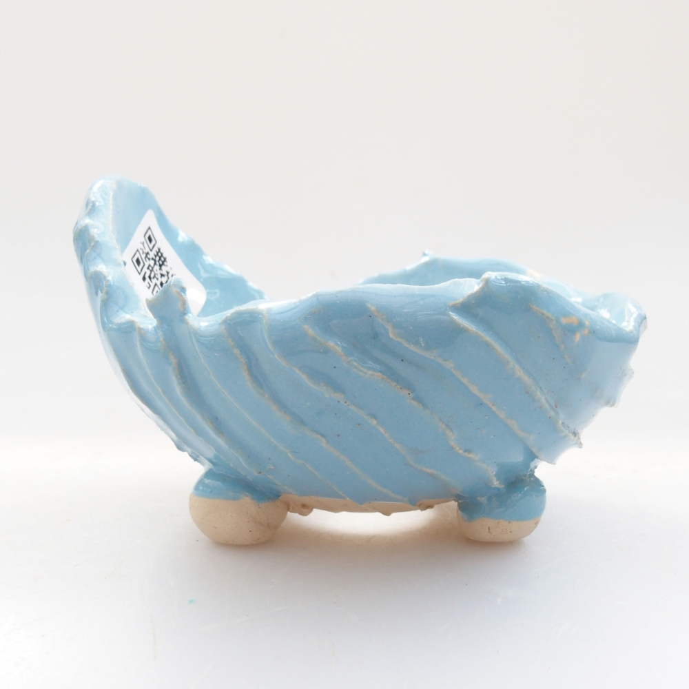 Keramická Skořápka  7,5 x 7,5x 5 cm , barva modrá