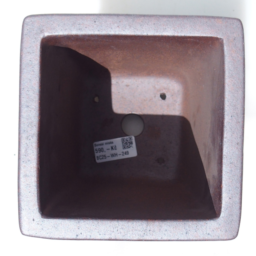 Miska 14 x 14 x 20 cm barva hnědá 