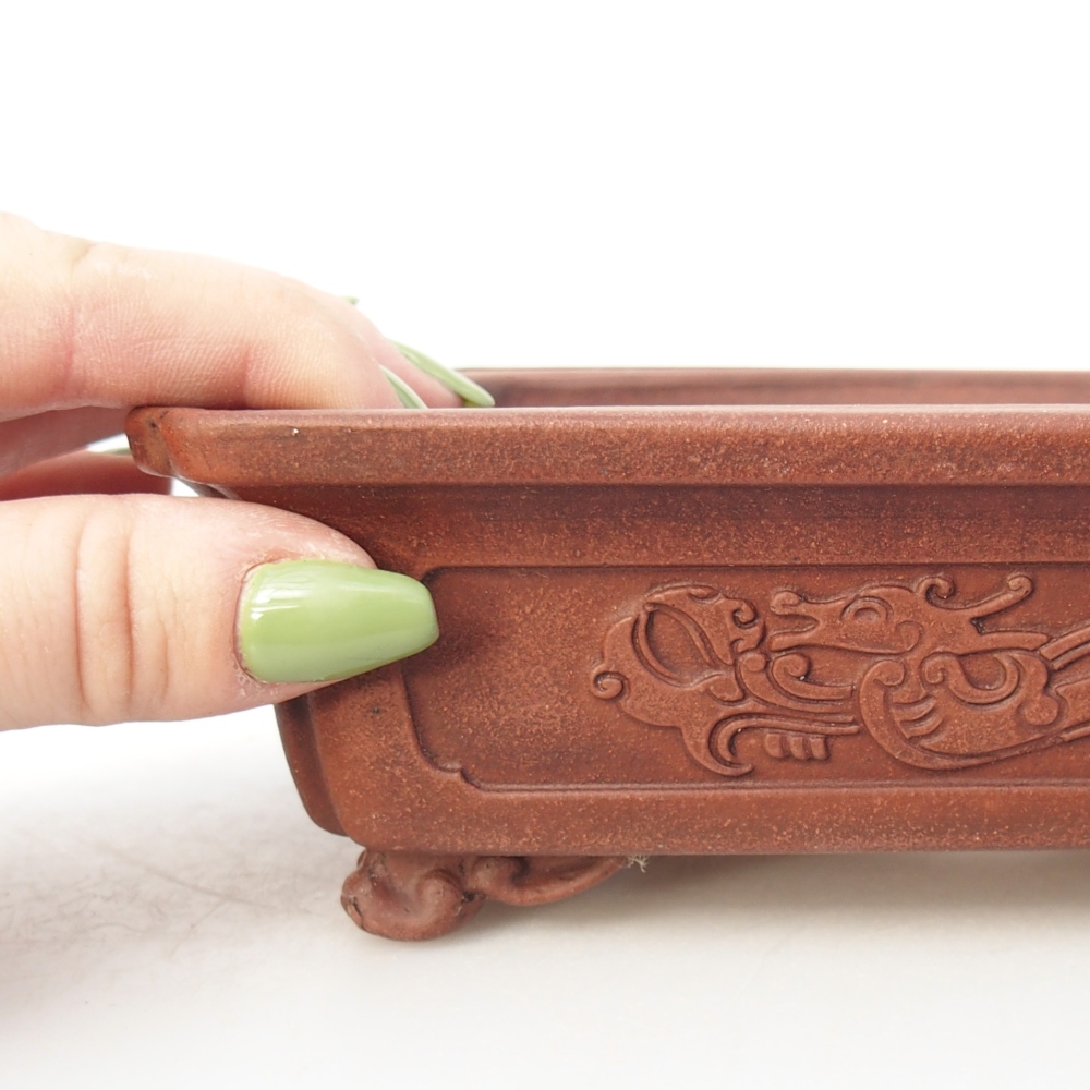 Miska 17,5 x 13,5 x 5,5 cm barva hnědá