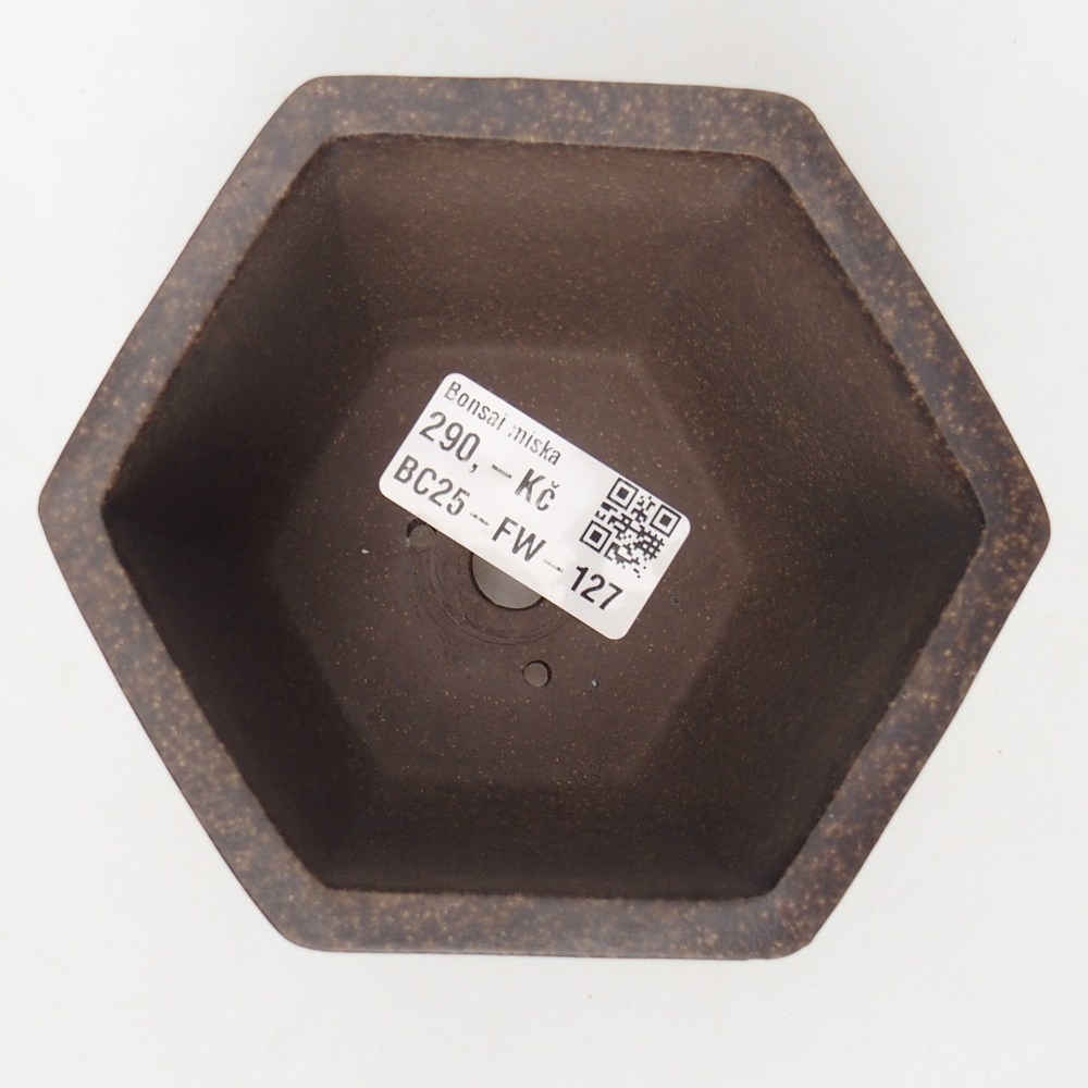 Miska 10,5 x 9,5 x 7,5 cm barva hnědookrová