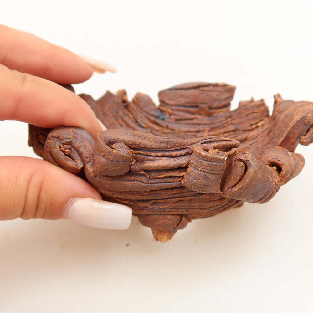 Keramická Skořápka  11 x 8,5 x 5 cm , barva hnědá