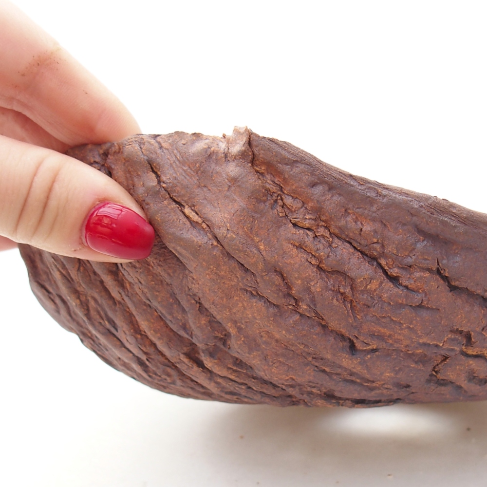 Keramická Skořápka  19 x 17 x 7 cm , barva hnědá