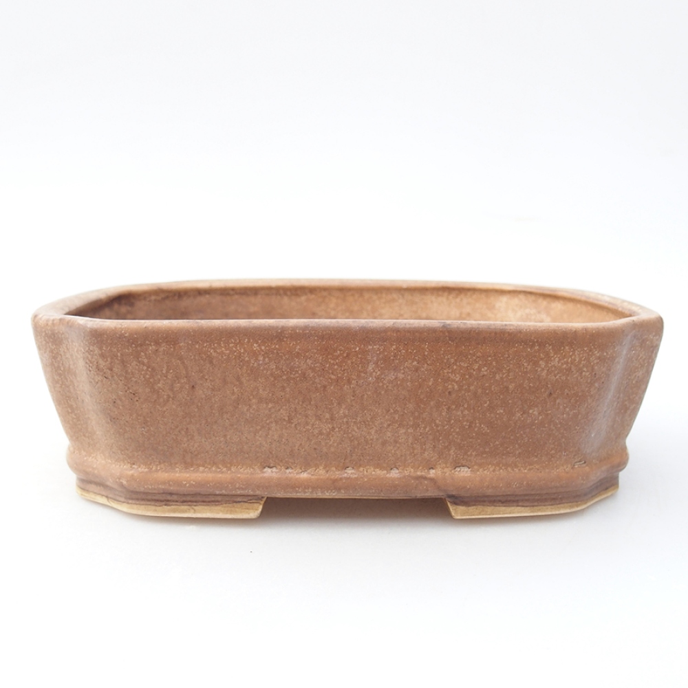 Keramická bonsai miska 17,5 x 14 x 4,5 cm, barva růzová