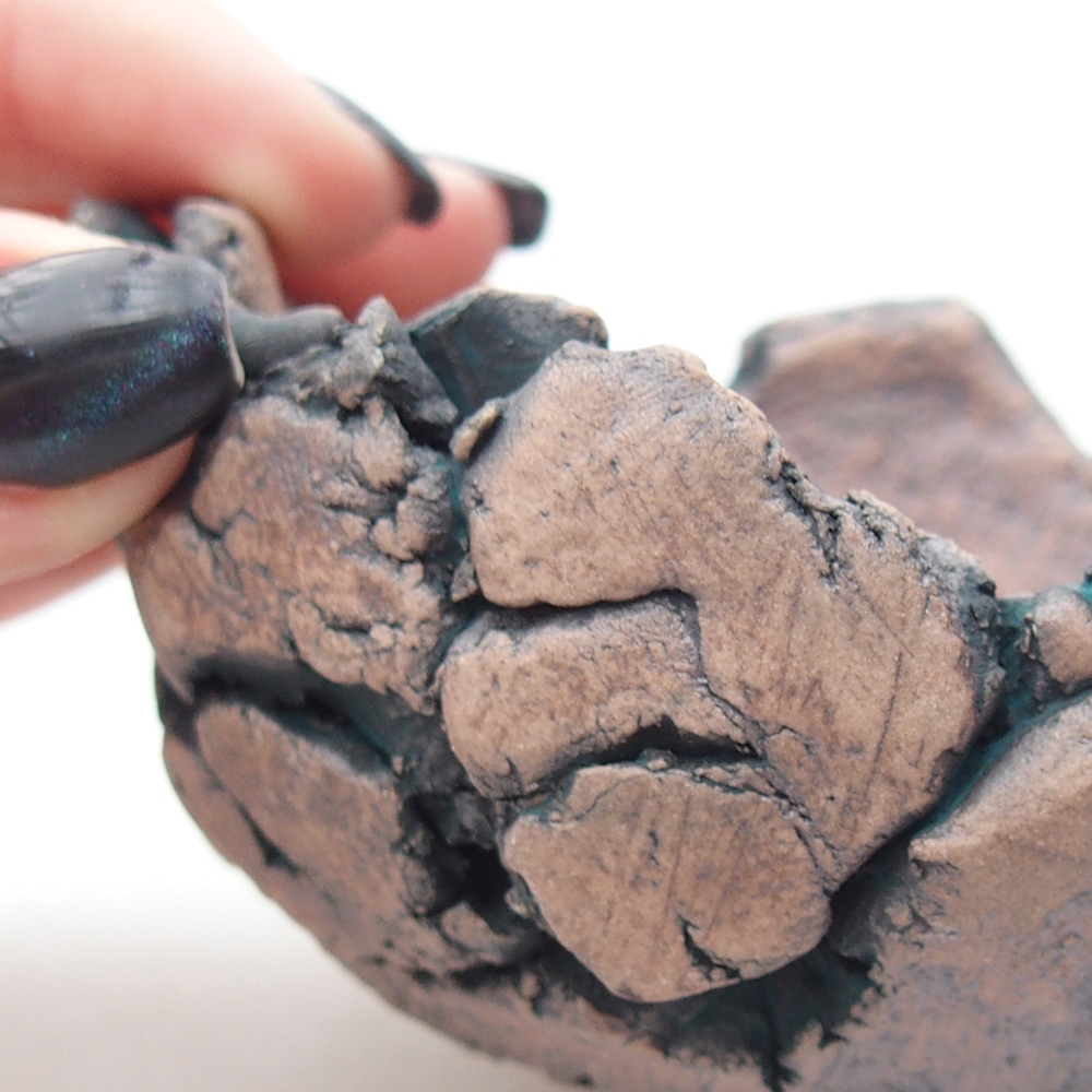 Keramická Skořápka 9 x 9 x 6 cm , barva zelená