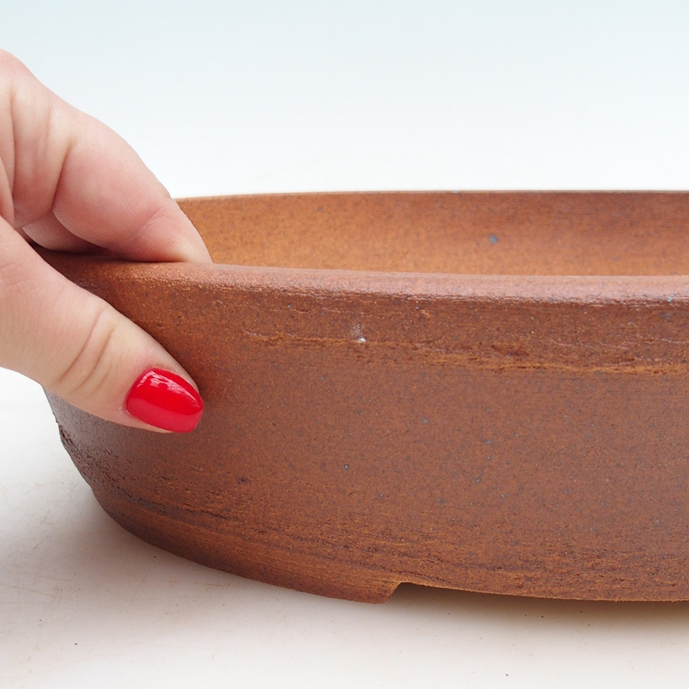 Bonsai miska 33 x 26 x 7,5 cm , barva hnědá